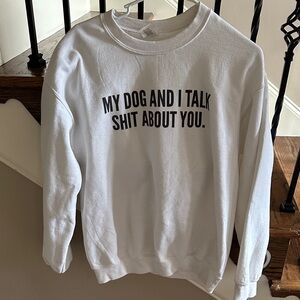 White Dog Lover Sweatshirt